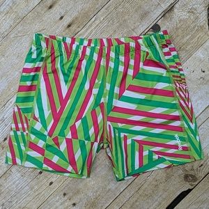 Reebock Geometric Pattern Shorts Girls Size Large